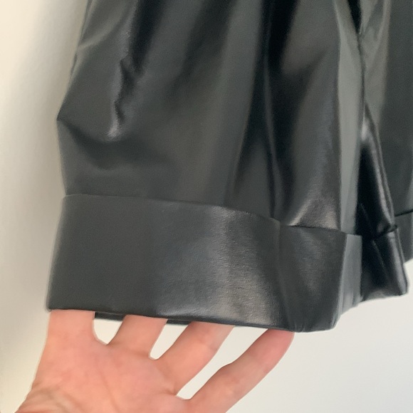 Aeron Vegan Leather Shorts - Picture 6 of 8
